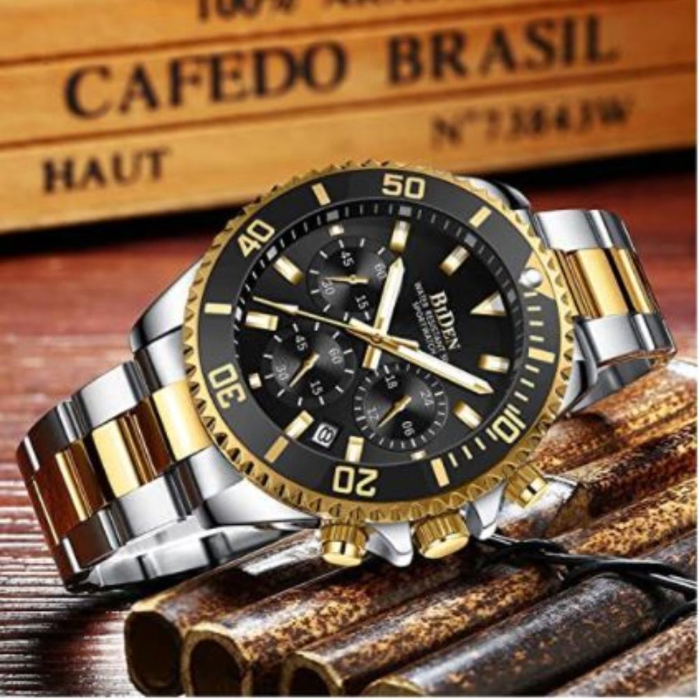 Stainless Steel Chronograph Casual Wrist Watch - Picture 3 of 6